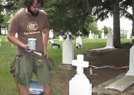 Restoration and repicas of pioneer cemetary crosses